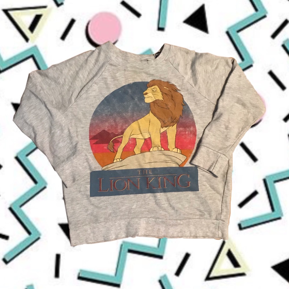 Gray Lion King sweatshirt